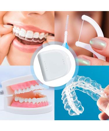Dnom Dose of Glitter Retainer Box - 4 Pieces Clip Box for Dentures Braces & Prosthesis Perfect for Dinner Use - Buy Online on GoSupps.com