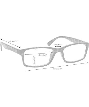 Brown Tortoiseshell Reading Glasses +2.50 Magnification, Designer Style for Men and Women | R92-2 - Buy Online on GoSupps.com