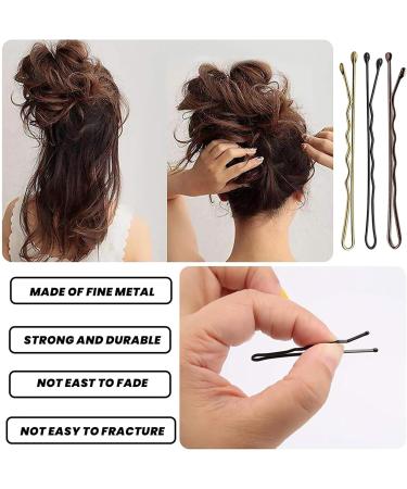 180 Piece Bobby Pins Hair Clips Hair Grips in Black, Blonde, and Brown with Storage Box - Women's Girls Hair Styling Accessories - Buy Online on GoSupps.com