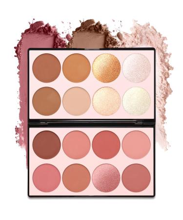 16 Colors Contour Palette Make up - Blush Highlighters Bronzer Powder All in one Makeup Palettes Contour Kit - Face Cosmetics Gifts for Women Beauty for Festivals