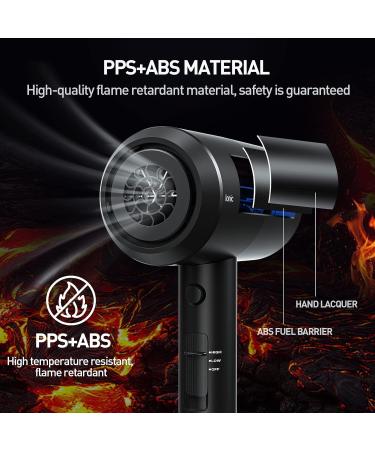 Professional Ionic Negative Hair Dryer 1800W with Diffuser - Fast Drying Lightweight Portable for Curly & Straight Hair - Buy Online on GoSupps.com