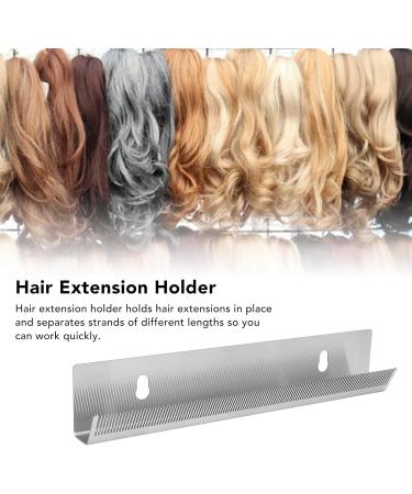 Hair Extension Holder Kit Stainless Steel Hair Extension Hanger Hair Separator Holder Wig Display Holder Professional Hair Styling Tool 30x5.5cm/11.8x2.2in - Buy Online on GoSupps.com