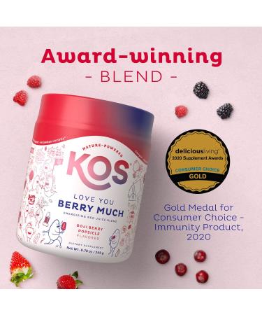 Buy KOS Love You Berry Much Goji Berry Juice Popsicle - Energizing Red Blend 13.81 oz - Buy Online on GoSupps.com