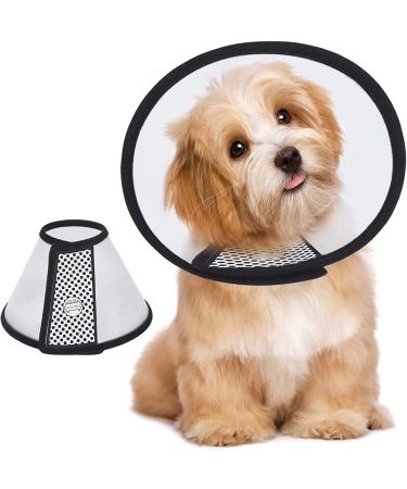 Vivifying Halskrause Dog Collar - Light Plastic Elizabethan Collar for Cats Small Dogs & Rabbits (Black L) | 22.8-26.9cm - International Shipping Available - Buy Online on GoSupps.com