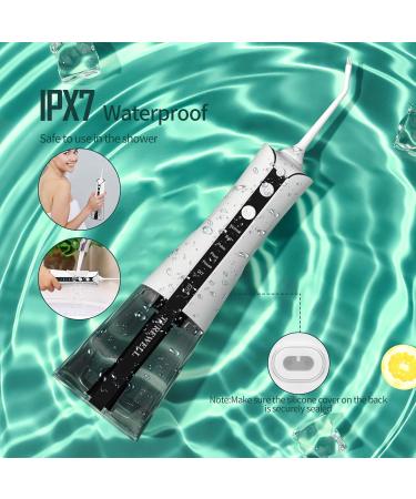 TUREWELL Water Flosser - 300ML Portable Teeth Cleaner 6 Modes IPX7 Waterproof Oral Irrigator for Travel & Home - Ideal for Braces (White - Buy Online on GoSupps.com