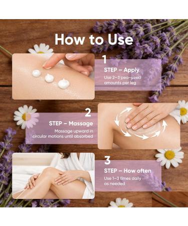 Neuropathy Cream Nerve Relief Lotion with Magnesium Chloride and Pure Ingredients for Foot & Leg Care Fast-Absorbing Non-Greasy Formula 120ml - Buy Online on GoSupps.com