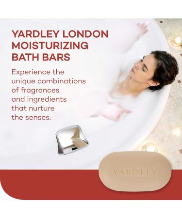 Yardley London Cocoa Butter Bath Soap Bar - Nourishing Softens Dry Skin 4 oz - Pack of 3 with Shea Butter & Vitamin E - Buy Online on GoSupps.com