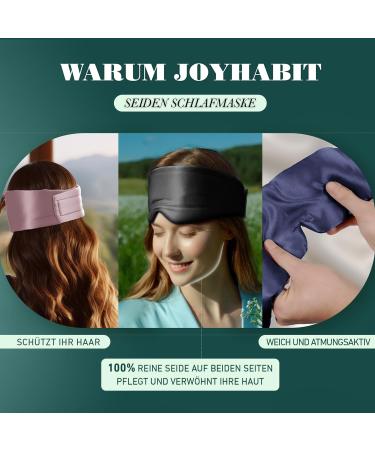 Joyhabit Extra Large Silk Sleep Mask - Adjustable Cloud Curve Eye Mask for Men & Women - Perfect for Night Sleep & Relaxation - Buy Online on GoSupps.com