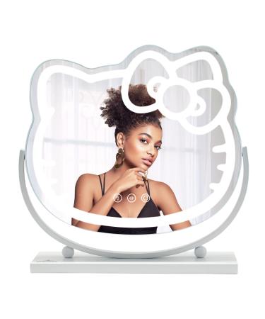 Impressions Vanity Hello Kitty Kawaii Desk Mirror with Lights and Touch Sensor Dimmer Switch  Multi Color Changing LED Strip Lighted Makeup Mirror for Desk with Adjustable Tilt and Metal Base - Buy Online on GoSupps.com
