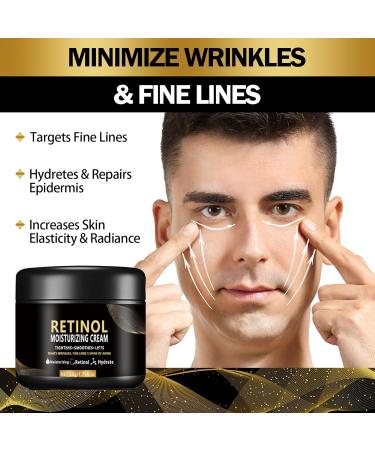 Men's Face Moisturizer Cream - Hydrating Oil Control & Firming Lotion for Smooth Wrinkle-Free Skin | International Shipping Available - Buy Online on GoSupps.com