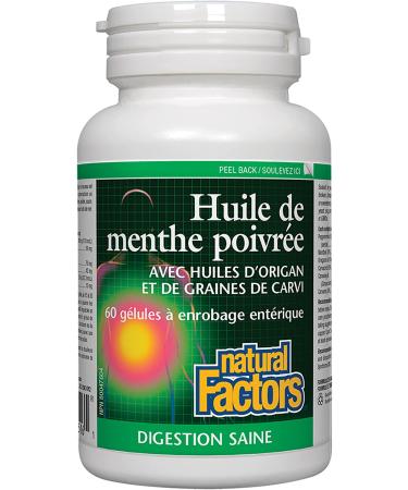Natural Factors Peppermint + Oregano Oil Complex 60 Softgels â€“ Digestive Health & Immune Support - Buy Online on GoSupps.com