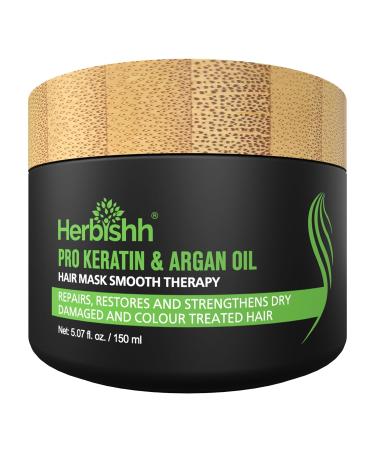 Herbish Arganham Mask | Deep Care & Moisture for Very Dry Weak Hair | 150ml - Healthier Looking Hair - Buy Online on GoSupps.com