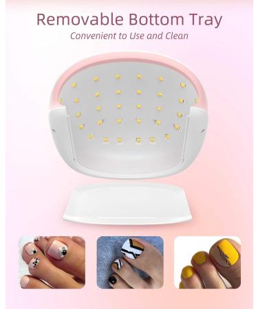 Buy SUNUV 48W LED Nail Lamp - UV Nail Dryer with Timer & LCD Display for Home & Salon - Perfect Valentine's Day Gift for Women - Sun4s Pink - Buy Online on GoSupps.com