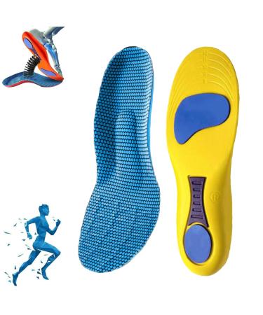 Norelie insert Norelie orthopedic insoles to support the vaulted vault comfortable insole plane planar fasciitis (yellow 43-44) 43-44 yellow