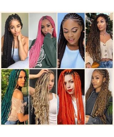 Dark Ginger Pre-Stretched Copper Braiding Hair 26 Yaki Texture 6 Packs/Lot - Hot Water Setting Professional Synthetic Hair for Box Crochet Extensions (350) - 26 Inch (Pack of 6) - Buy Online on GoSupps.com