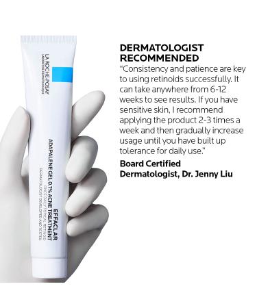 La Roche-Posay Adapalene Gel 0.1% Acne Treatment - Prescription-Strength Retinoid Cream for Face - Clears and Prevents Acne - Buy Online on GoSupps.com