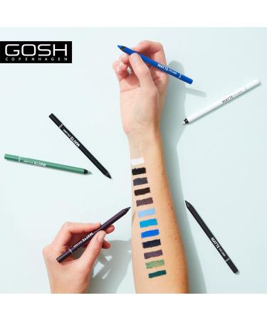 Gosh Matte Eyeliner in Dramatically Dark Lila - Creamy Soft High Opacity Vegan & Perfume-Free | Ideal for Smoky Eyes - 1 Pack - Buy Online on GoSupps.com