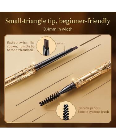 Double-Headed Drunk Rhyme Eyebrow Pencil #03 Soft Black - Waterproof Long Wearing & Delicate Design | International Shipping Available - Buy Online on GoSupps.com