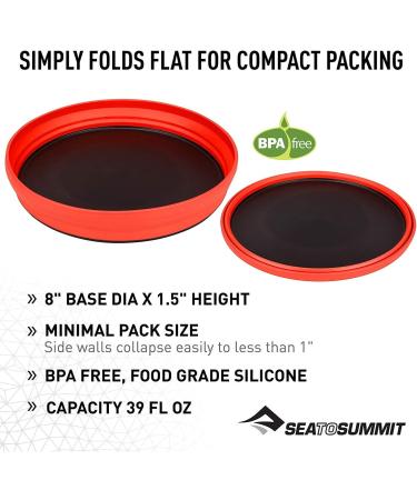 Sea to Summit X Plate - Red | Compact & Lightweight Camping Plate - Buy Online on GoSupps.com