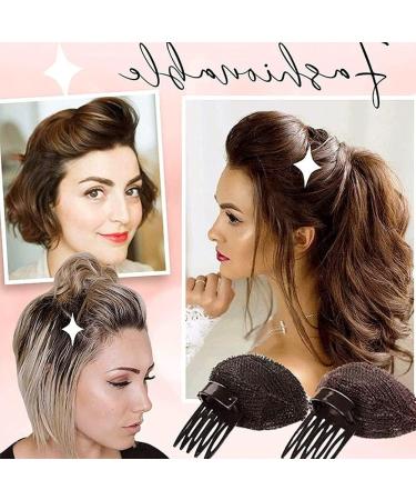 U-K 1pc Puff Hair Head Cushion Invisible Bump Up Volume Hair Base Fluffy Self Insert Hair Pad Sponge Clip Great for Women & Girls Nice and Professional - Buy Online on GoSupps.com