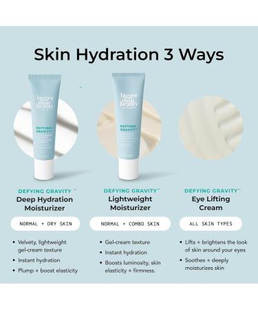 Bigger Than Beauty Skincare Defying Gravity Eye Lifting Cream Moisturizer with Plant Based Retinol for Women Green Tea and Essential Vitamins Daily Skin Care Routine Vegan Formula & Cruelty Free - Buy Online on GoSupps.com