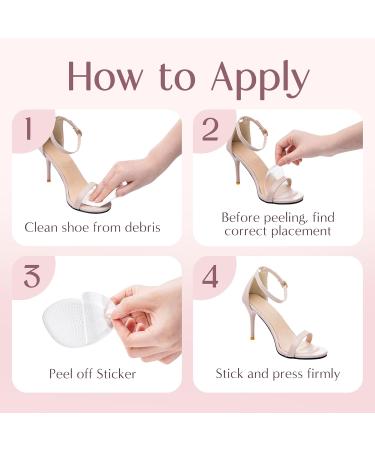 Metatarsal Pads for Women - All-Day Comfort & Pain Relief | 2 Pairs Clear Ball of Foot Cushions & Heel Inserts - Buy Online on GoSupps.com