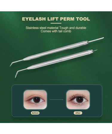 Buy 2 in 1 Stainless Steel Eye Lash Tool Kit - Double Ended Separator & Perming Tools for Eyebrows & Lashes | International Shipping Available - Buy Online on GoSupps.com