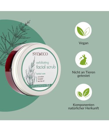 SYLVECO Cleansing Face Scrub 85 g - Creamy Exfoliating Face - Face Scrub Skincare Natural Cosmetics for Women and Men - Buy Online on GoSupps.com