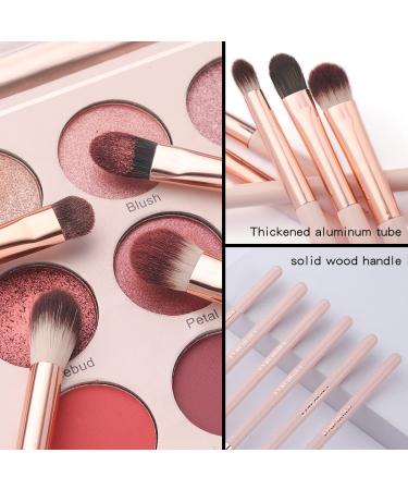 6 Pcs Professional Eye Makeup Brush Set for Blending Eyeshadow, Concealer, Eyebrows, and Eyeliner - Soft Hairs & Wood Handle - Buy Online on GoSupps.com