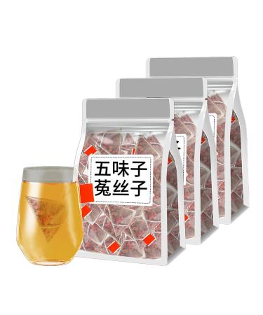 Five Flavors Goji Berry Tea Goji Berry Tea Essential Chinese Herbal Tea for Men Five-Flavor Goji Berries Nourishing Tea Pure Essentials Goji Chinese Herbal Medicine for Men (3pcs)