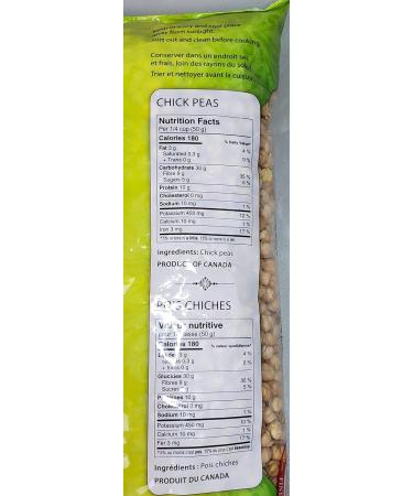 Dried Chick Peas 1.82 KG 4 Lbs - Pois Chiches Product of Canada. Used For Hummus Chilis Stews Etc... - Buy Online on GoSupps.com