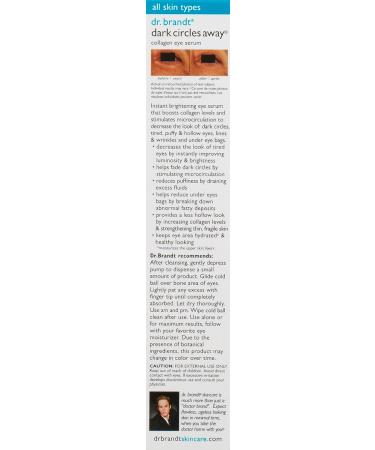 dr. brandt Collagen Booster Dark Circles Away 0.5 fl. oz. - Anti-Aging Eye Treatment - Buy Online on GoSupps.com