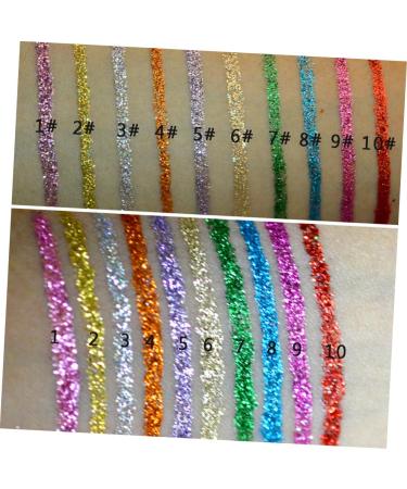 Healvian 30 Pcs Eyeshadow Liquid Eyeliner Glitter Eyeliner Shimmery Eyeliner - Buy Online on GoSupps.com