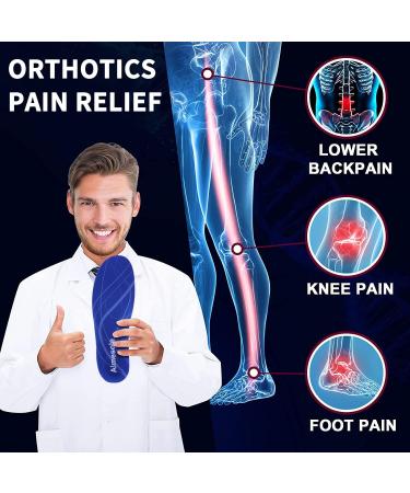 Heavy Duty Support Insoles for Plantar Fasciitis Relief - Gel Orthotics for Fallen Arches & Metatarsalgia Pain - M 9.5-10.5 / W 7.5-8.5 - Buy Internationally - Buy Online on GoSupps.com