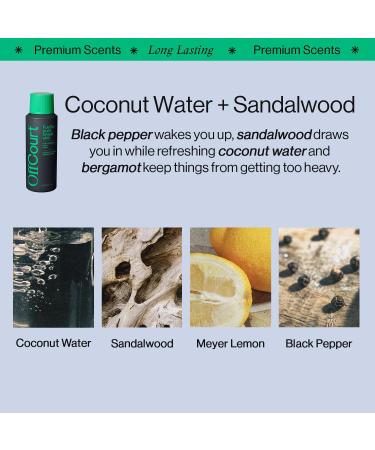 OffCourt - Deodorant Body Spray 3 Pack in Scents of Sandalwood Citrus and Fig Leaves Bundled with Facial Moisturizer - Buy Online on GoSupps.com