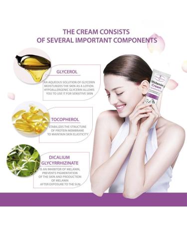 Aichun Beauty Fast Bleaching Cream for Sensitive Areas | Collagen & Milk Complex Whitening & Rejuvenating Body Skin Care - Buy Online on GoSupps.com