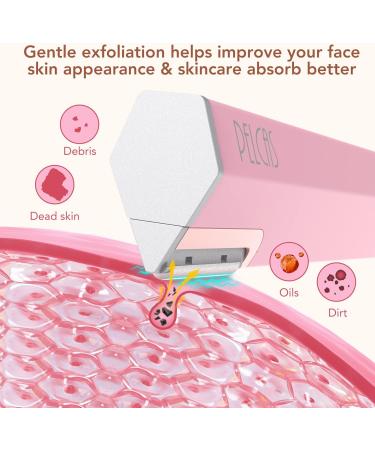Pelcas 2-in-1 Electric Dermaplaning Tool | Painless Facial Hair Remover & Dead Skin Exfoliator for Women - Anti-Aging Ultrasound Epilator - Buy Online on GoSupps.com
