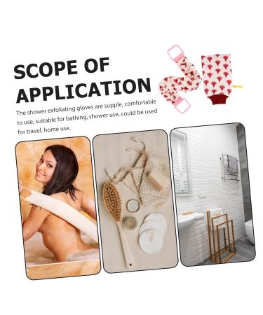 FRCOLOR Exfoliating Bath Gloves & Scrub Mitt Coarse Sand Cloth Body Scrub for Optimal Skin Care | International Shipping Available - Buy Online on GoSupps.com