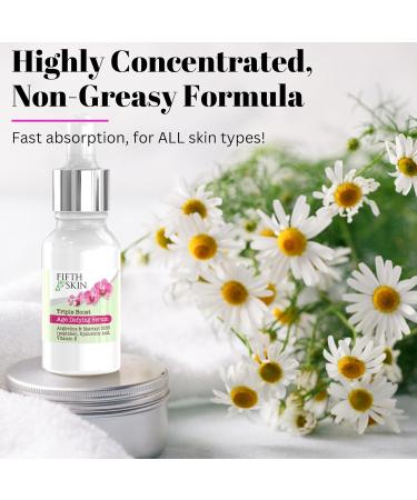 Triple Boost Age Defying Eye Serum - 3 Anti-Aging Ingredients with Argireline Peptides & Hyaluronic Acid - Moisturize & Reduce Wrinkles - Made in USA - 0.5 oz - Buy Online on GoSupps.com