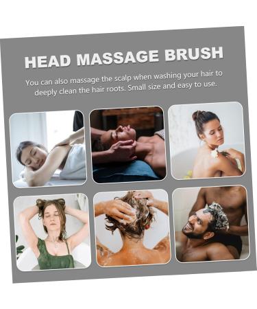 Beavorty 8 STK Silicone Massage Comb & Bathing Scrubber - Head Massage Shampoo Brush for Scalp Care & Hair Washing - Buy Online on GoSupps.com