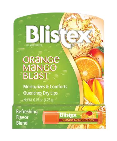 Blistex Orange Mango Blast Lip Balm Vitamins C & E Bulk Lip Balm Super Smooth Moisturization Refreshing Flavored Lip Hydration 0.15 Ounce (Pack of 24)