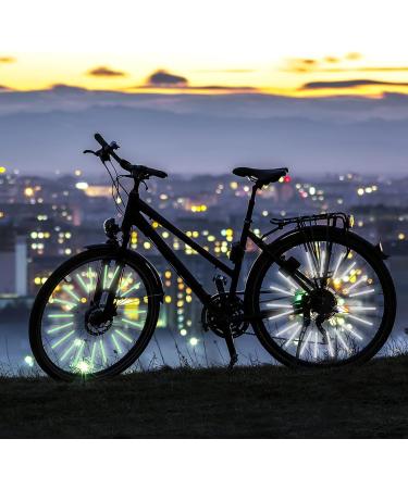 72 STK Bike Spoke Reflectors | 360 Visibility | Easy Assembly | White & Green for Standard Bicycles - Buy Online on GoSupps.com