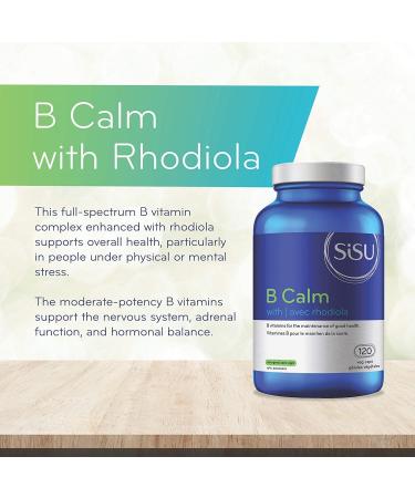SISU B Calm with 250 mg Rhodiola 120 VC (Pack of 1) Unflavored 120 count (Pack of 1) - Buy Online on GoSupps.com