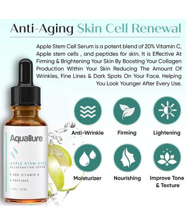 Complexion MD Exfoliating Face Scrub & Aquallure Apple Stem Cell Serum Set - Anti Aging Microdermabrasion Combo with Green Tea, Peptides, and Hyaluronic Acid - 2 Items - Buy Online on GoSupps.com
