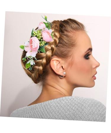 Ipetboom 1pc Hair Comb Wedding Headdress Summer Garland for Decorating Decorative Flowers Photo Props Silk Flower Barrettes Flower Hair Side Comb Beach Comb Wig Alloy Bridegroom The Photo - Buy Online on GoSupps.com