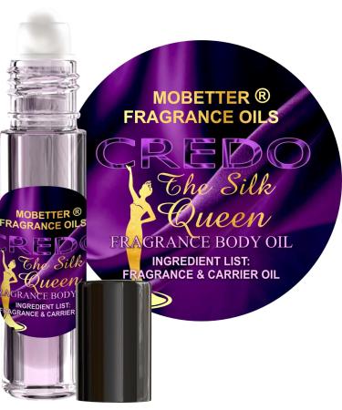 MOBETTER FRAGRANCE OILS Credo The Silk Queen Perfume Body Oil 1/3 oz roll on Glass Bottle