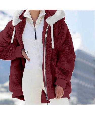 Shop Women's Oversized Plush Jacket - Lightweight Quilted Fleece Coat with Hood | Winter Collection in Multiple Colors - Buy Online on GoSupps.com