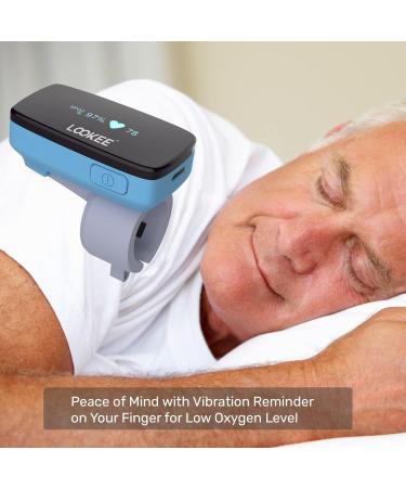 LOOKEE O2-Tracker Ring - Bluetooth Pulse Oximeter | Wearable Oxygen Monitor with Vibration Reminder | Rechargeable SpO2 Meter & Free App Reports | Shop Internationally - Buy Online on GoSupps.com