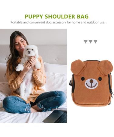 UEETEK Adjustable Dog Backpack for Hiking & Travel | Outdoor Camping Gear | Brown 14x13x6cm - Buy Online on GoSupps.com