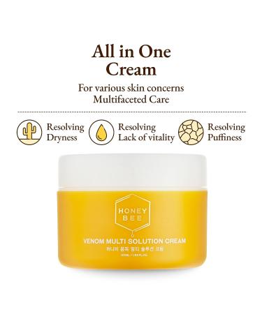 TRUE ISLAND Honey Bee Venom Multi Solution Cream | All-In-One Face Moisturizer for Sensitive Skin | Hydrating Korean Moisturizer with Bee Venom | 1.85 Fl. oz - Buy Online on GoSupps.com